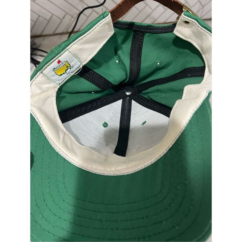 Vintage Augusta National Masters Hat Green Leather Strap American Needle - Picture 6 of 8